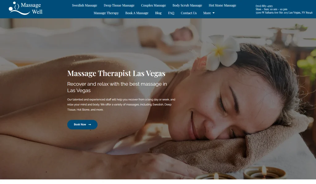 massage well website